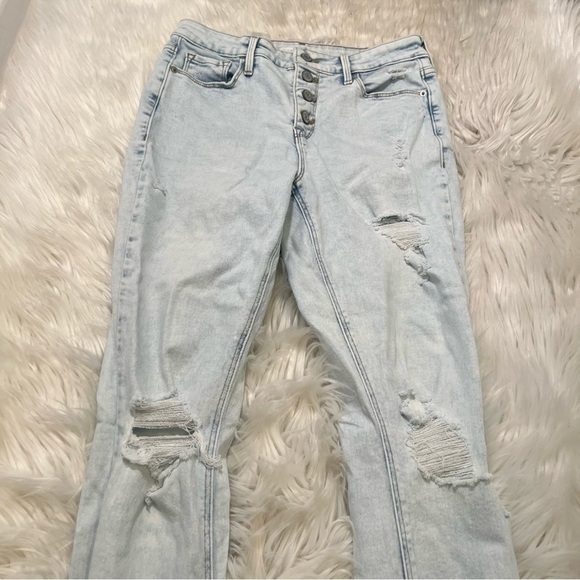 Old Navy Rockstar Super Skinny High Rise Jean Light Destroyed - Picture 3 of 12
